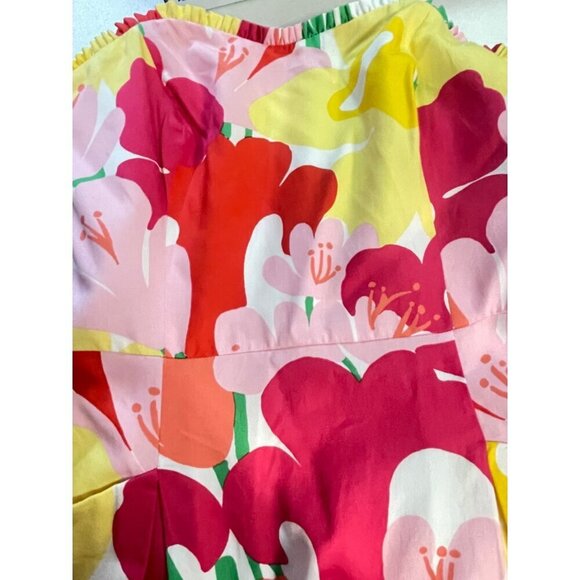 Lilly Pulitzer Blossom Lavish Lilly's Place Floral Strapless Fit Flare Dress 6 - Picture 5 of 10